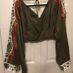 Olive Long Sleeve Top